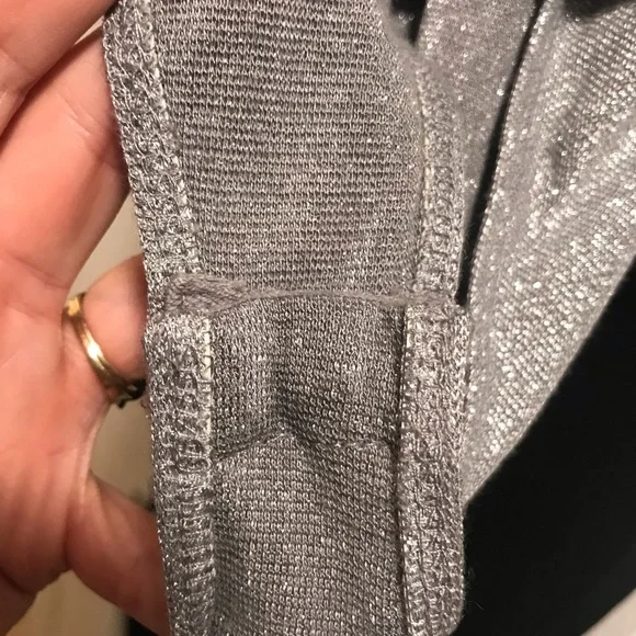 Wild Fable Silver Sparkle Bodysuit, Large - Picture 5 of 6